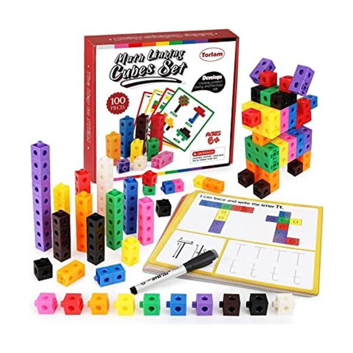 Torlam Math Cubes Juego de actividades de manipulación de