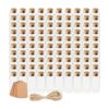 Kingrol Paquete de 100 botellas de vidrio de 0.3 fl oz con
