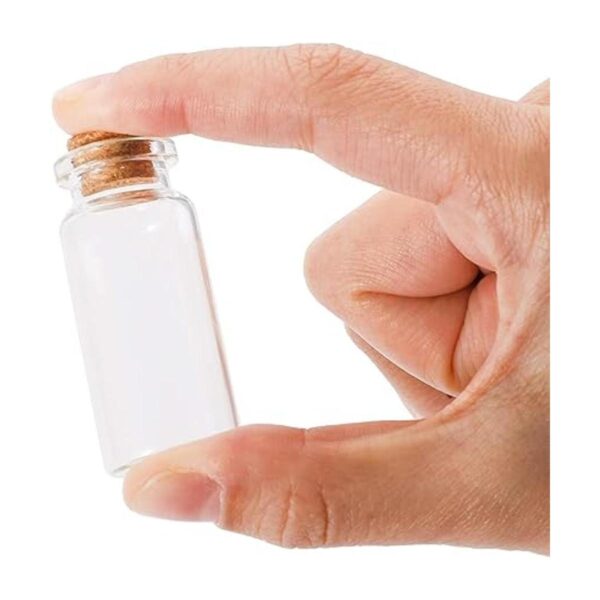 Kingrol Paquete de 100 botellas de vidrio de 0.3 fl oz con