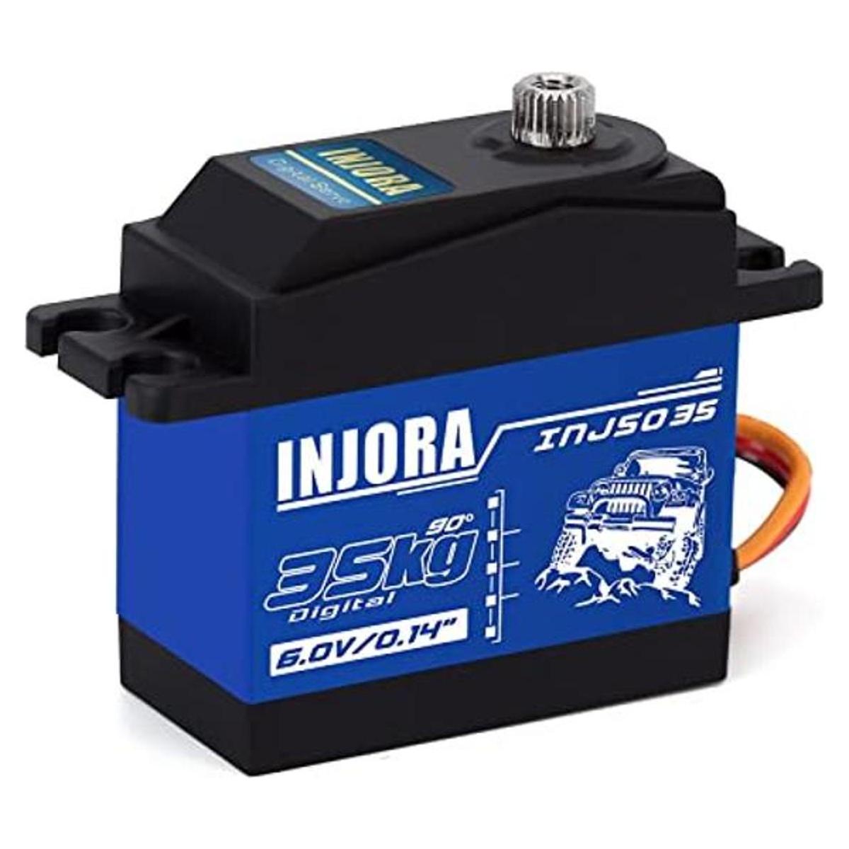 INJORA Servo RC Servo digital de 77.2 lbs de alto par de