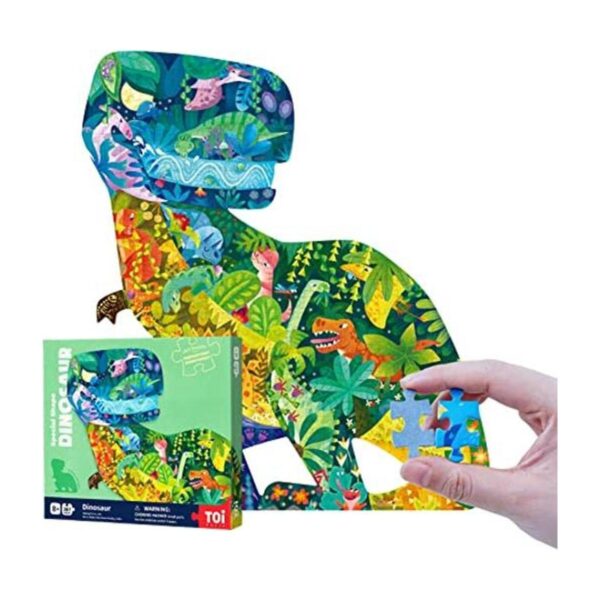 TOI Rompecabezas de suelo de dinosaurio para niños de 8 a_1