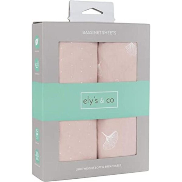 Elys Co. Paquete de 2 sábanas de moisés peinadas 100_1