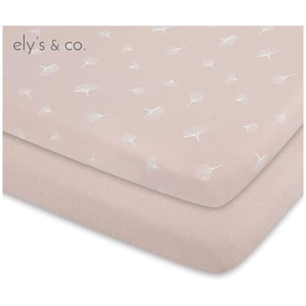 Elys Co. Paquete de 2 sábanas de moisés peinadas 100_5