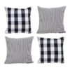 HOPLEE Juego de 4 fundas de almohada de verano de 18 x 18