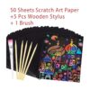 Plantilla de dibujo para niños 50 piezas de papel de Arco