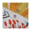 LIVILAN Floral Shower Curtain Yellow Floral Shower_2