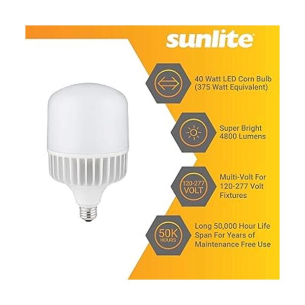 Sunlite 81252SU Bombilla LED T36 alta luminosidad 40 W_3