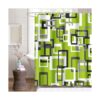 Semtomn Cortina de ducha moderna verde lima negro gris_2