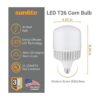Sunlite 81252SU Bombilla LED T36 alta luminosidad 40 W_2