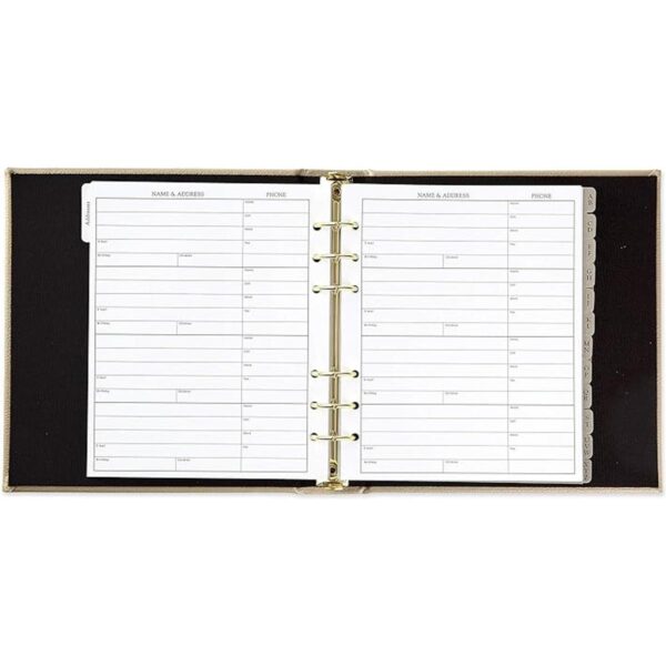 Hallmark Libreta de direcciones rellenable crema_3
