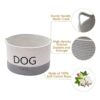 Geyecete Dog Storage Basket Round Weave Rope Basket Dog