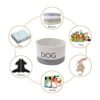 Geyecete Dog Storage Basket Round Weave Rope Basket Dog