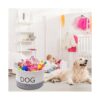 Geyecete Dog Storage Basket Round Weave Rope Basket Dog