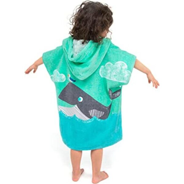 Toalla de playa con capucha para niños pequeños 100_1