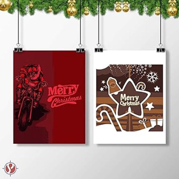Tarjetas de colores navideños cartulina de 8.5 x 11_3