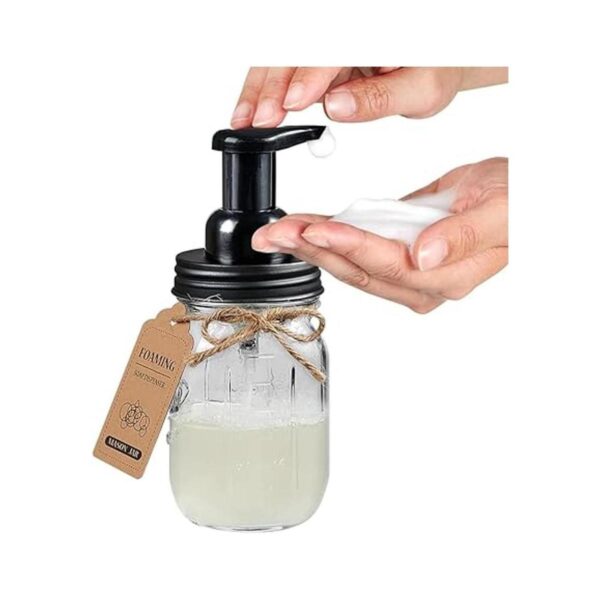 Juego de 4 accesorios de baño Mason Jar Dispensador de