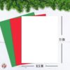 Tarjetas de colores navideños cartulina de 8.5 x 11_5