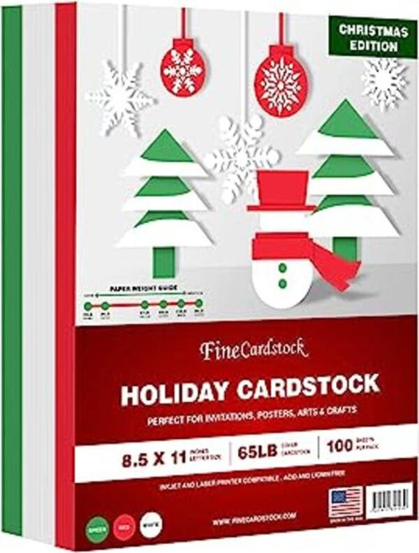 Tarjetas de colores navideños cartulina de 8.5 x 11_1