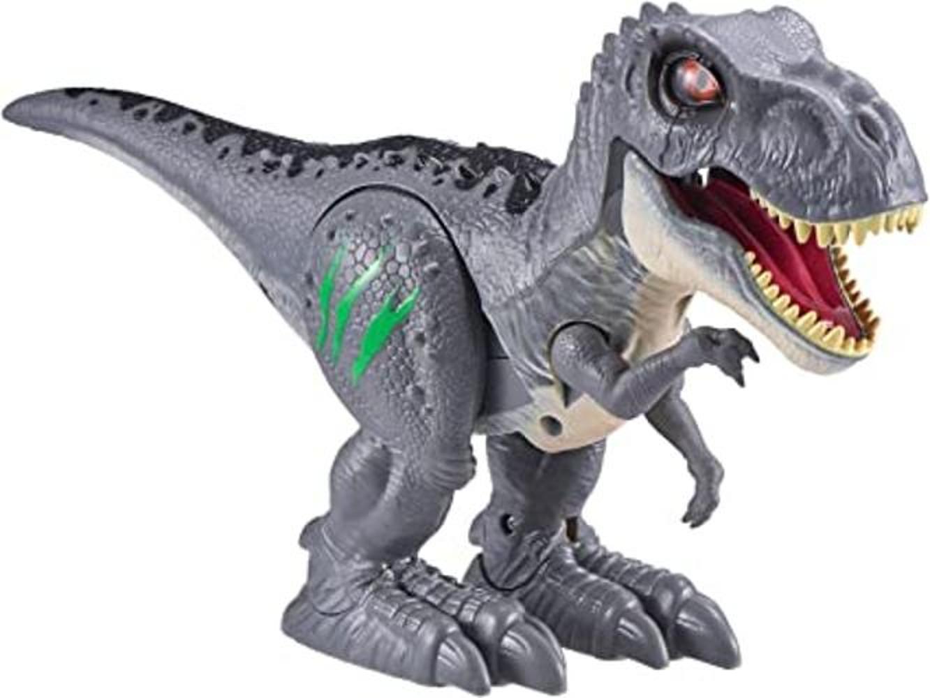 Robo Alive Juguete robótico a batería TRex gris Attacking