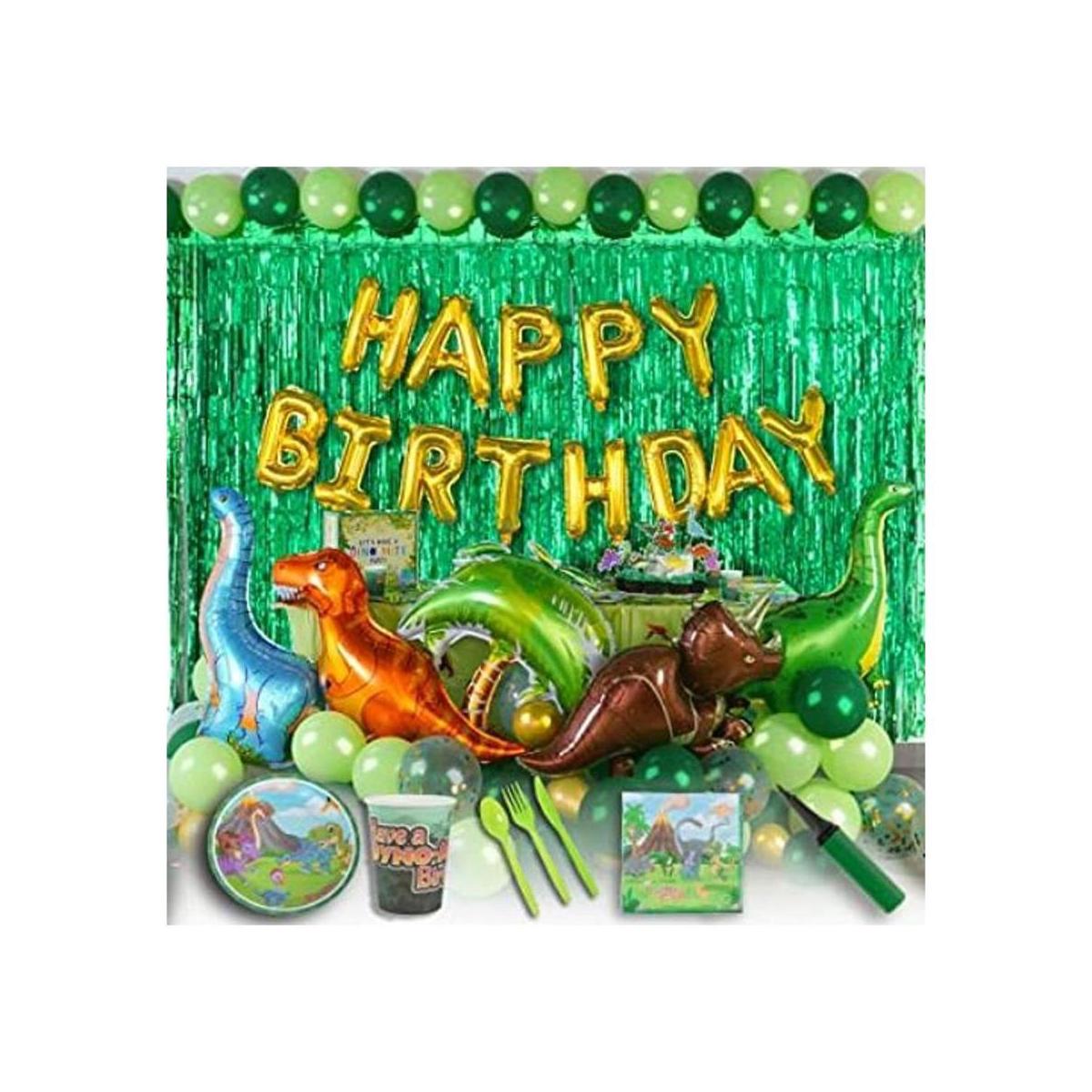 Partyville Decoraciones de dinosaurio para fiesta de