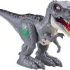 Robo Alive Juguete robótico a batería TRex gris Attacking_6