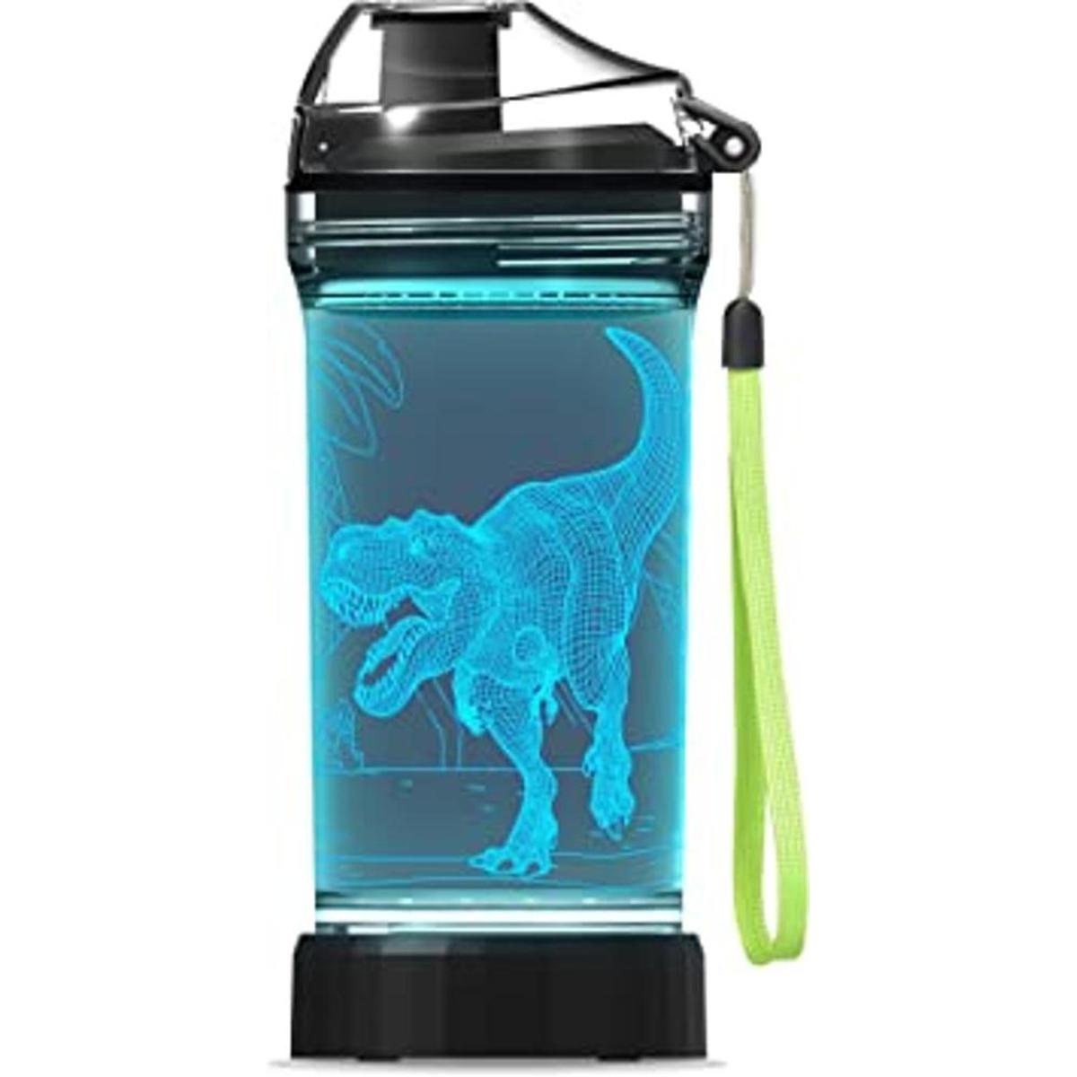 Lightzz Botella de agua para niños con luz LED de