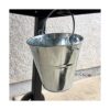 Cubos de metal galvanizado cubo de metal para decoración_4