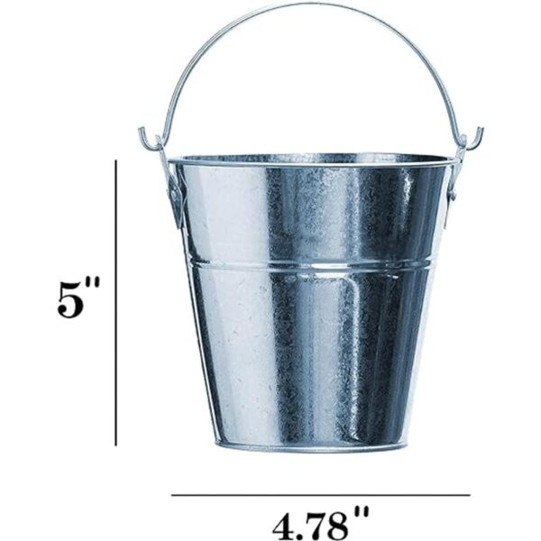 Cubos de metal galvanizado cubo de metal para decoración_2