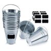 Cubos de metal galvanizado cubo de metal para decoración_1