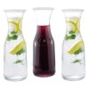 Jarra de agua de vidrio o vino con tapas 1 litro 3_1