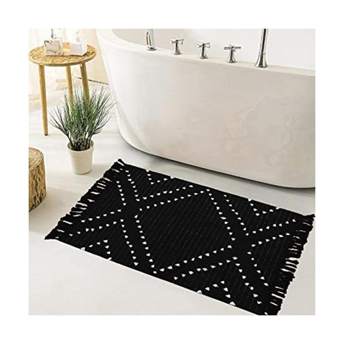 HAOCOO Alfombra de baño bohemia de 2 x 3 pies alfombra de