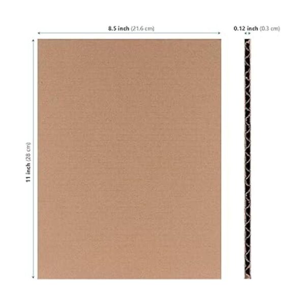 HAKZEON 50 piezas de papel de cartón corrugado de 8.5 x 11
