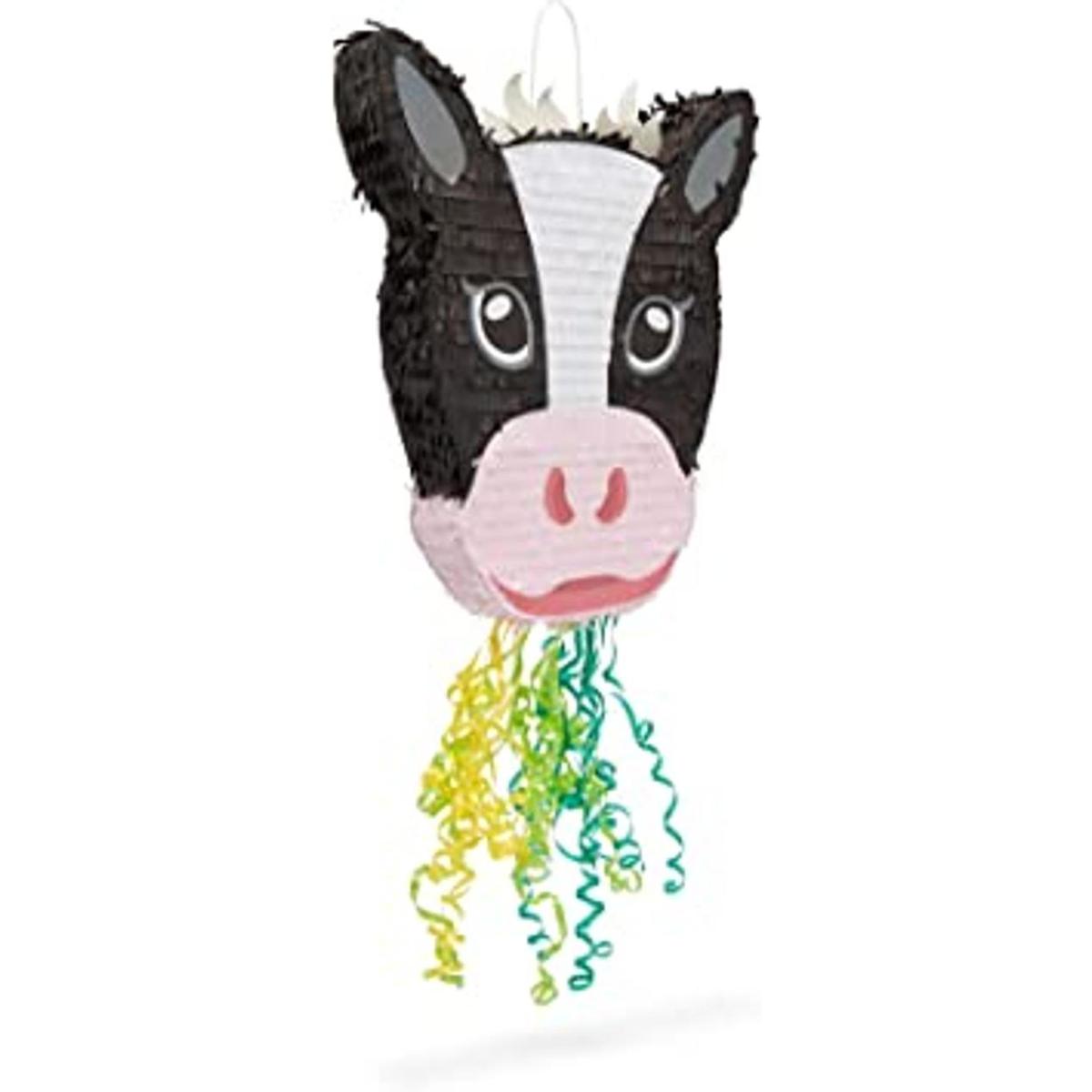 Piñata de cuerda de vaca para decoraciones de fiesta de