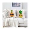 Smilyard Juego de 4 fundas de almohada de piña de 18 x 18