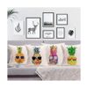 Smilyard Juego de 4 fundas de almohada de piña de 18 x 18