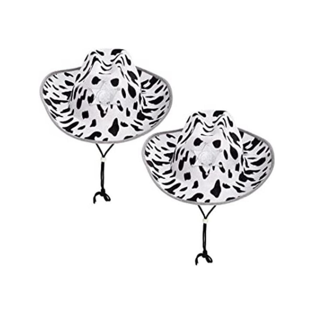 Spooktacular Creations Paquete de 2 sombreros vaqueros de