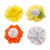 JpGdn 20 piezas pequeño collar de perro flor con diamantes