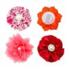 JpGdn 20 piezas pequeño collar de perro flor con diamantes