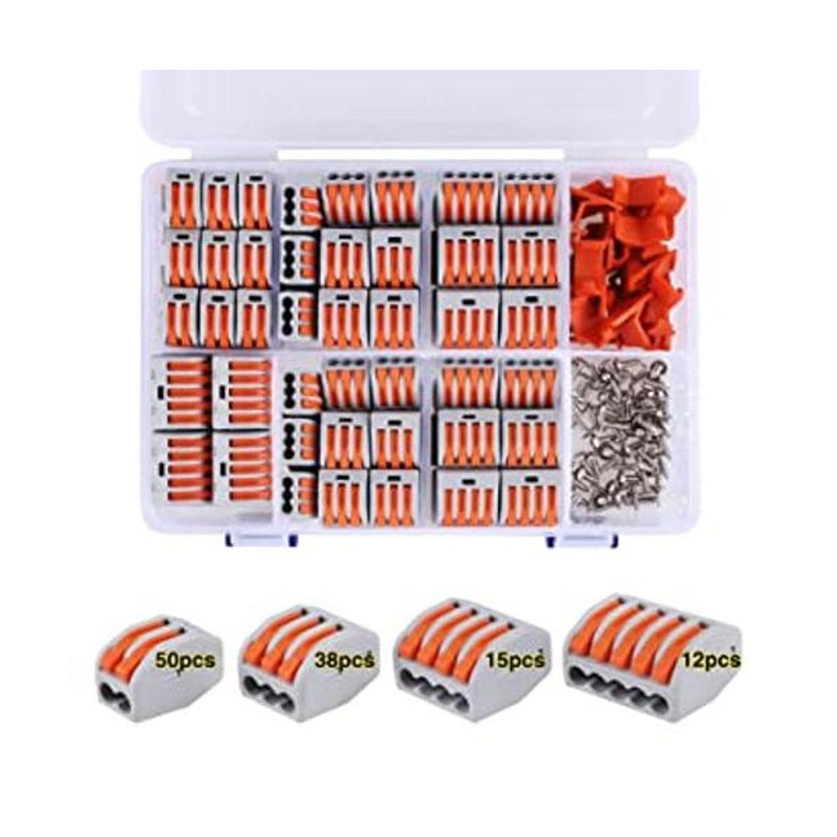 Kit de tuercas de conectores de alambre de palanca de 115
