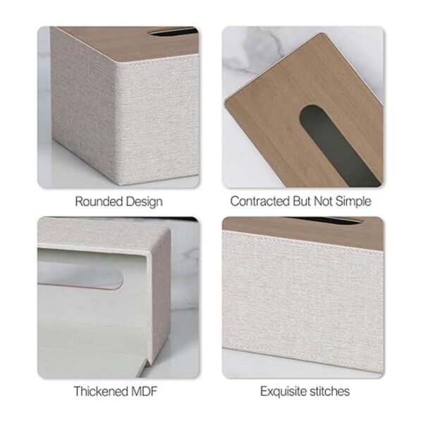 GOLRANLYE Funda rectangular para caja de pañuelos de 9.8_2