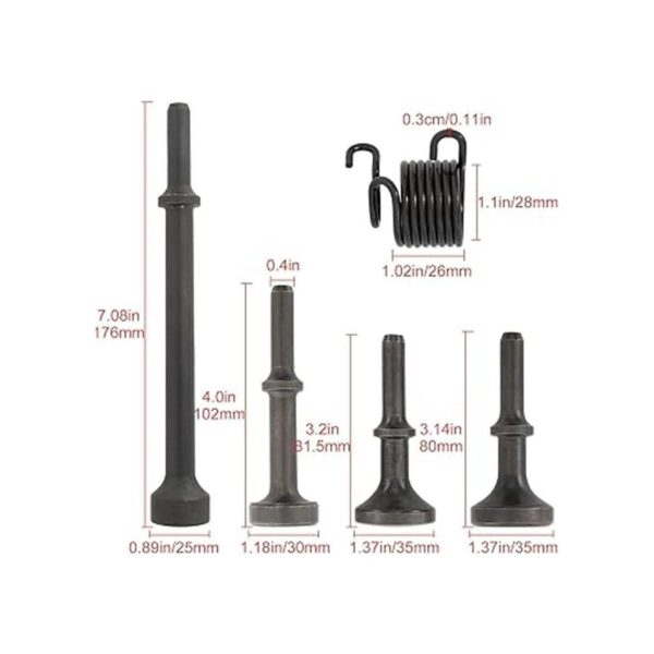 Juego de 5 piezas de accesorios para martillo neumático