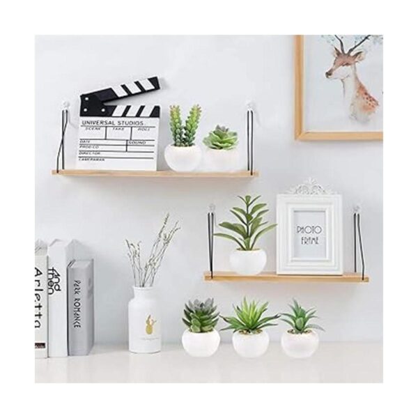 Greentime Juego de 6 plantas suculentas artificiales en