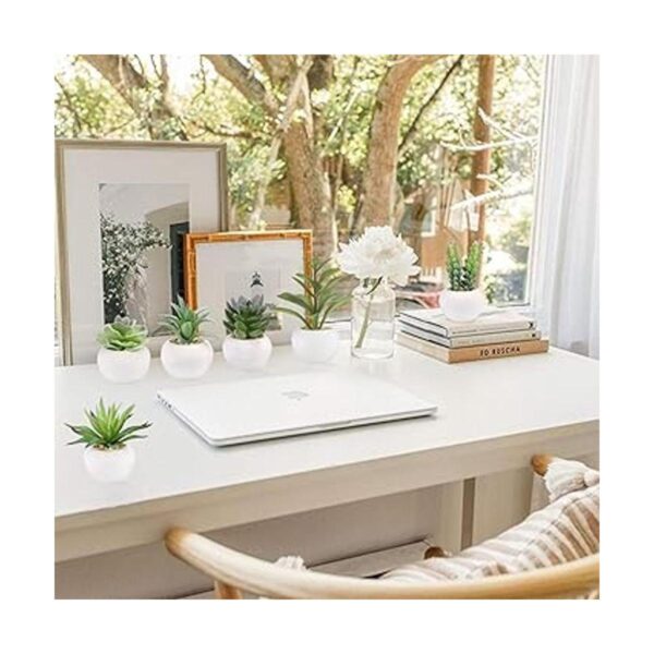 Greentime Juego de 6 plantas suculentas artificiales en