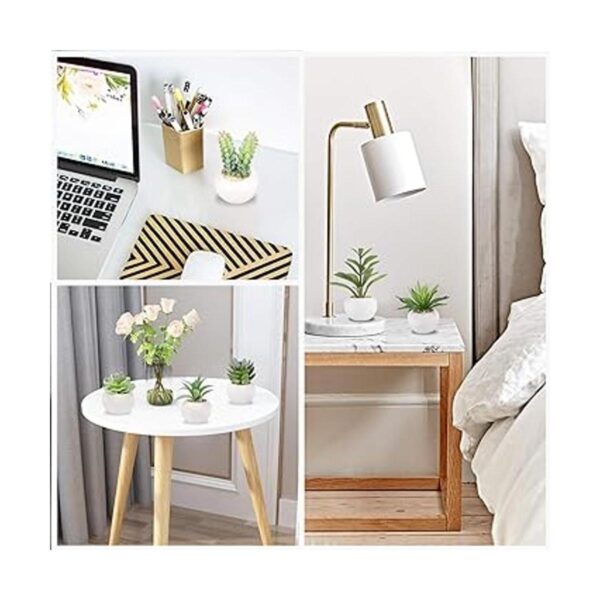 Greentime Juego de 6 plantas suculentas artificiales en