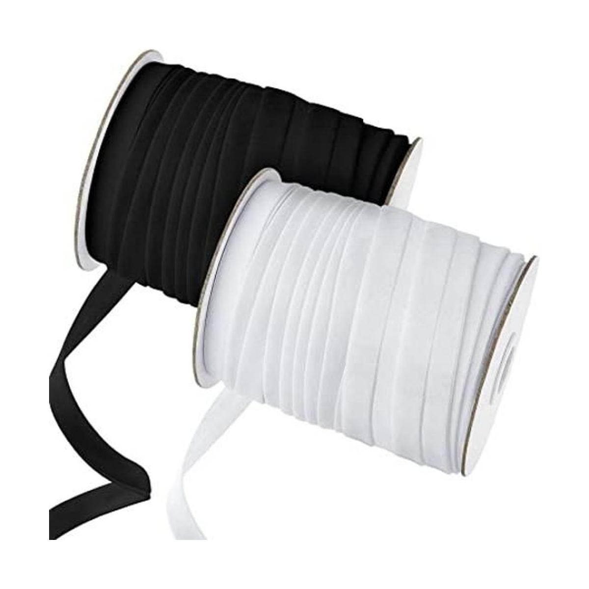 Jetec 2 rollos de doble pliegue de cinta de sesgo 12