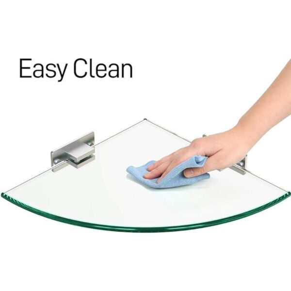GeekDigg Paquete de 2 estantes de cristal para ducha_5