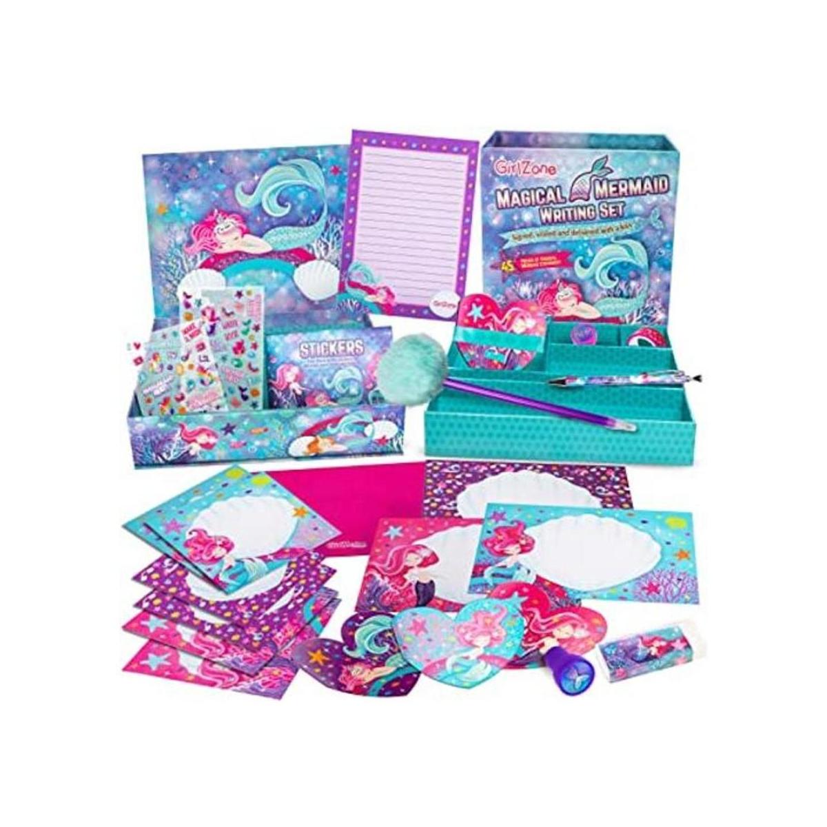 GirlZone Juego de regalo de sirena para niñas kit de