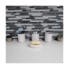 Home Basics Juego de accesorios de baño de cerámica 4