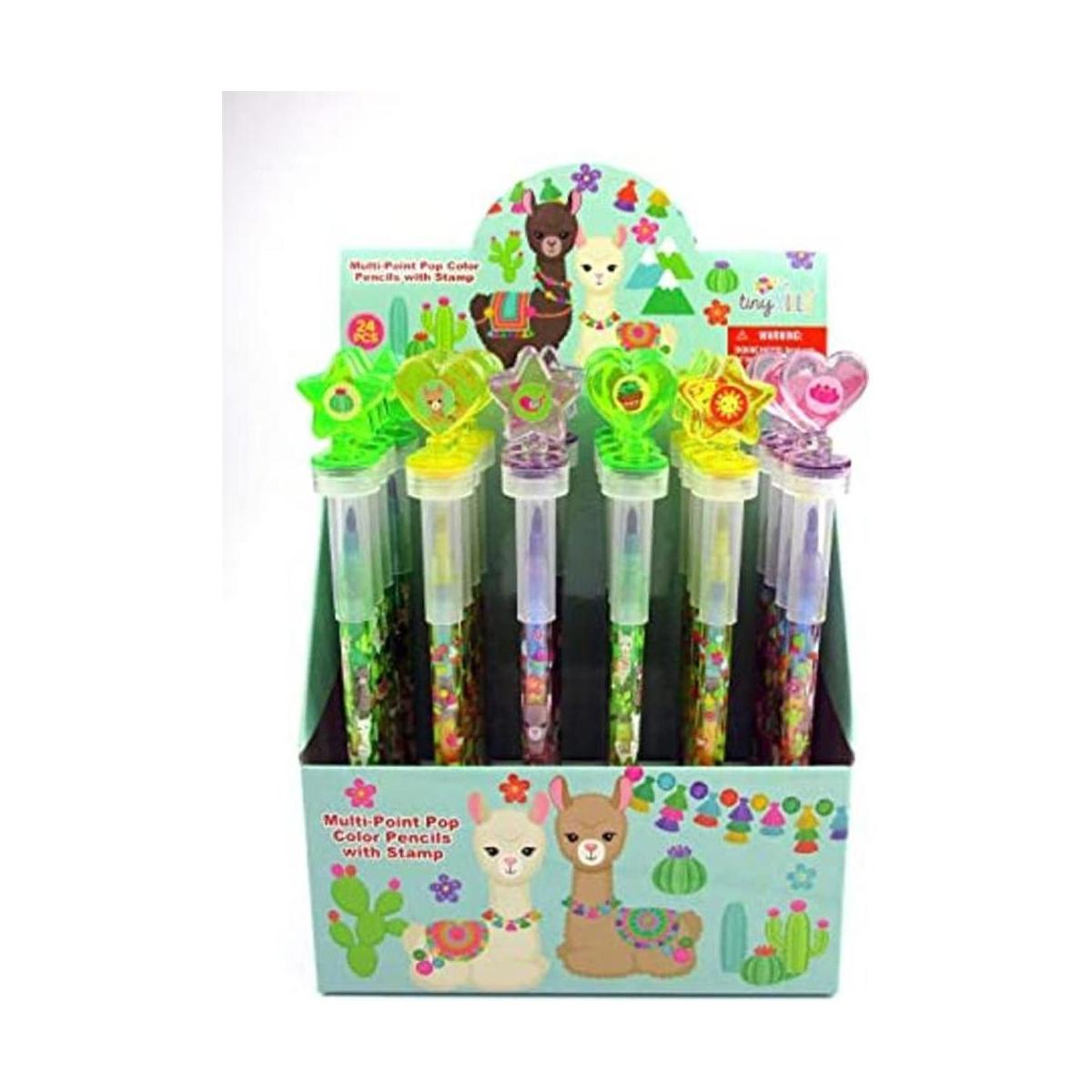 TINYMILLS Juego de 24 ceras apilables con estampador
