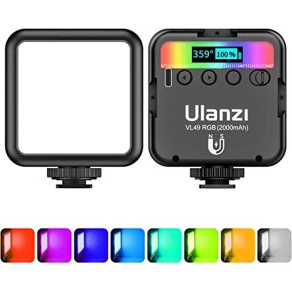 ULANZI VL49 Luces de video RGB luz de cámara LED de 360_1